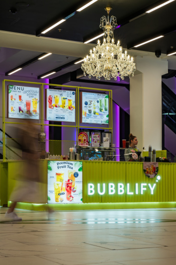 Návrh, výroba a realizace 3D nápisu a T–Boardů pro BUBBLIFY 3D reklama ...